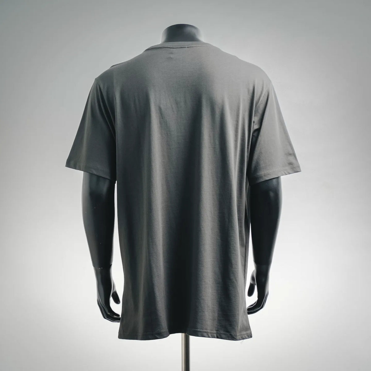 Dior short-sleeve T-shirt back view, dark gray