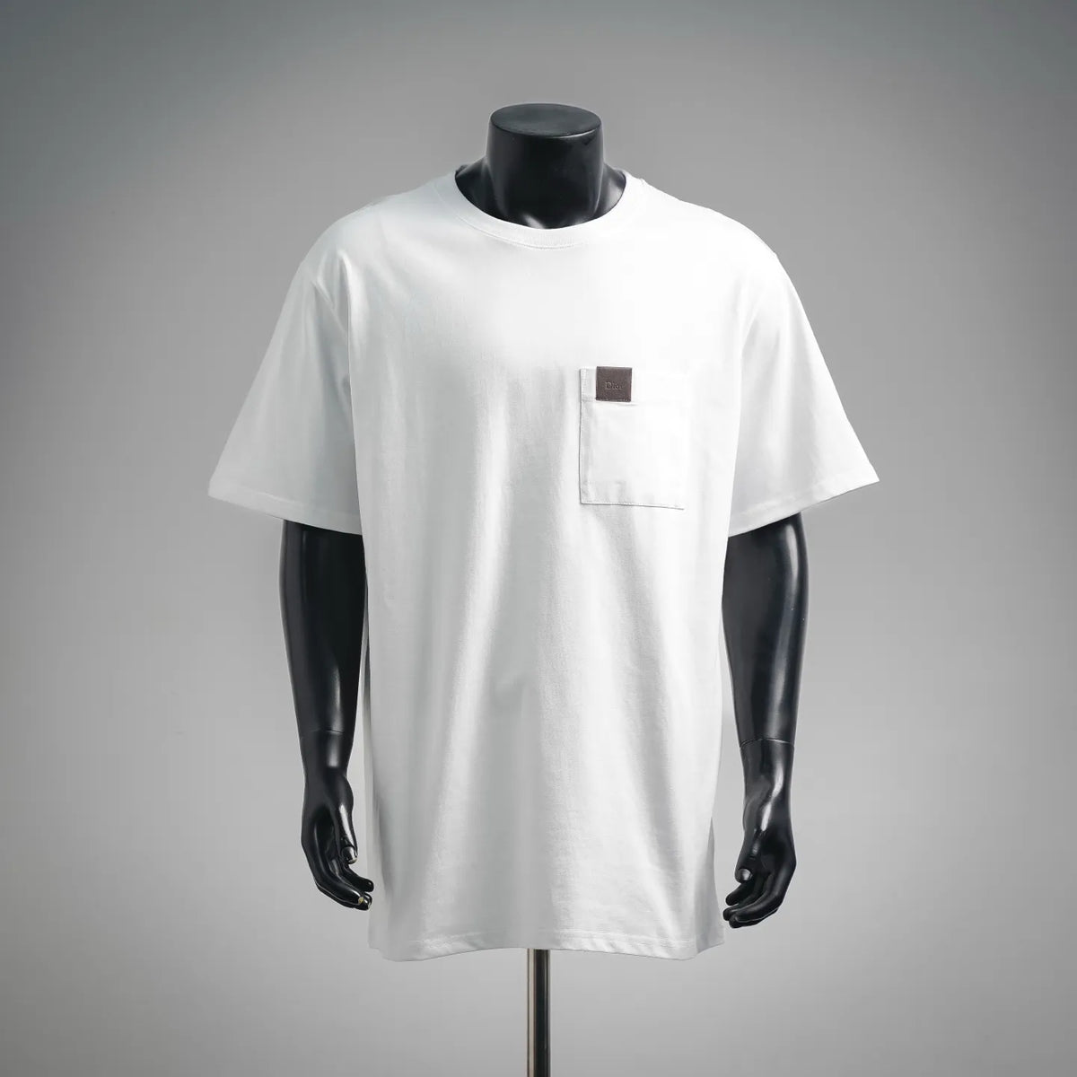 White Dior T-shirt with chest patch pocket