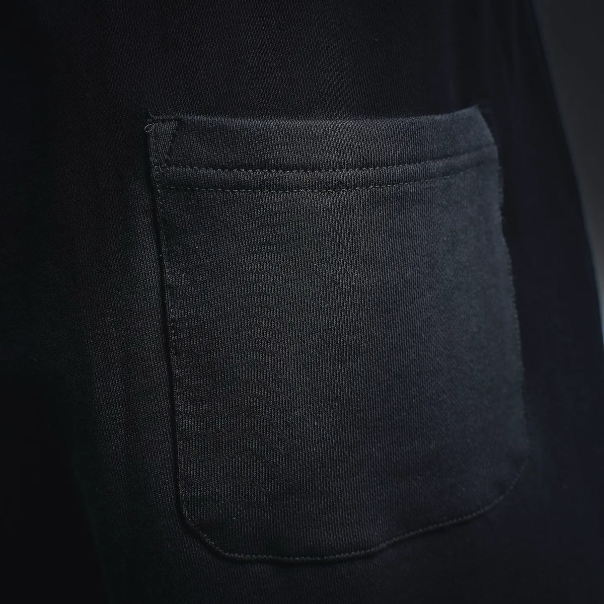 Dior black shorts front pocket with stitched curved opening