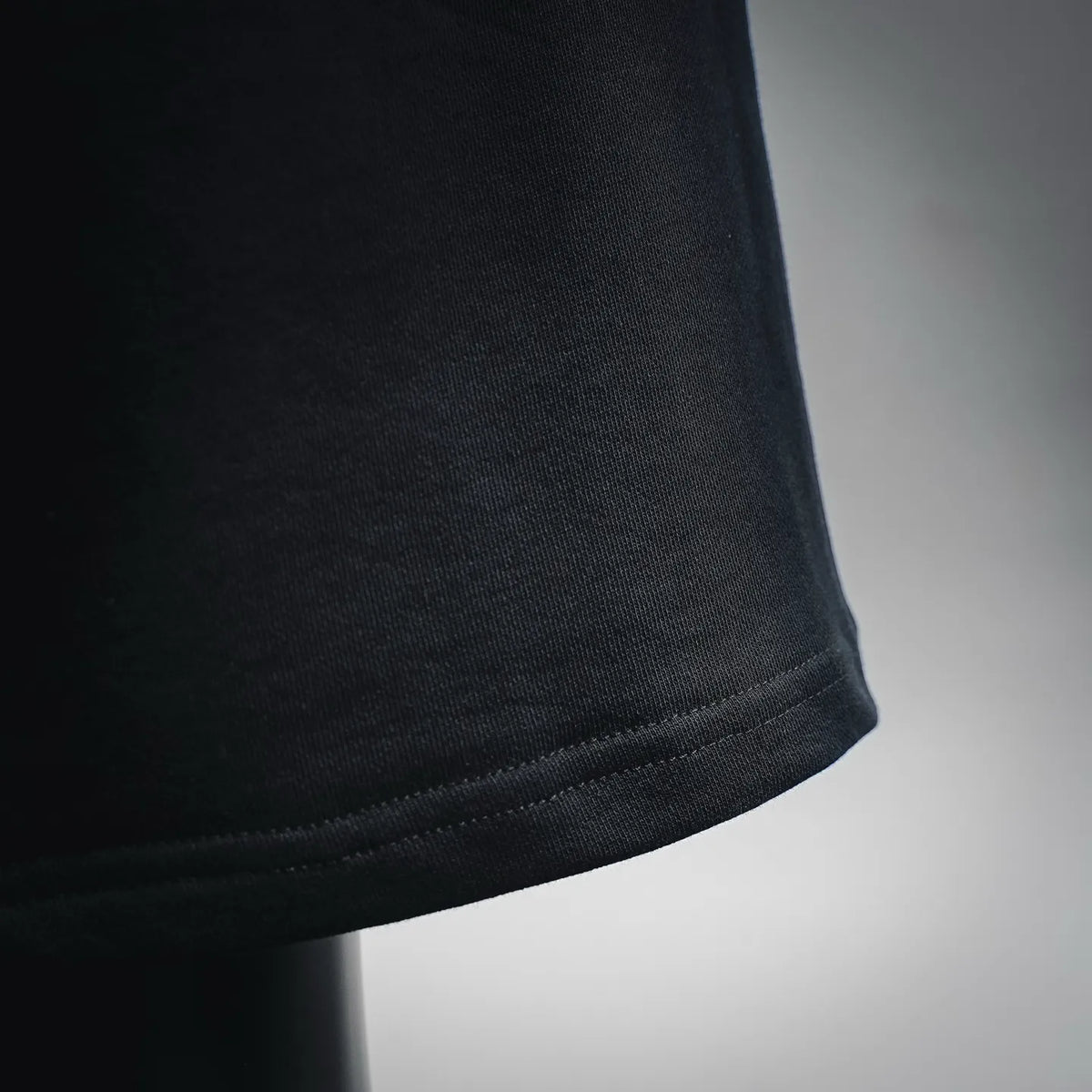 Dior black shorts hem with stitched cuff detail