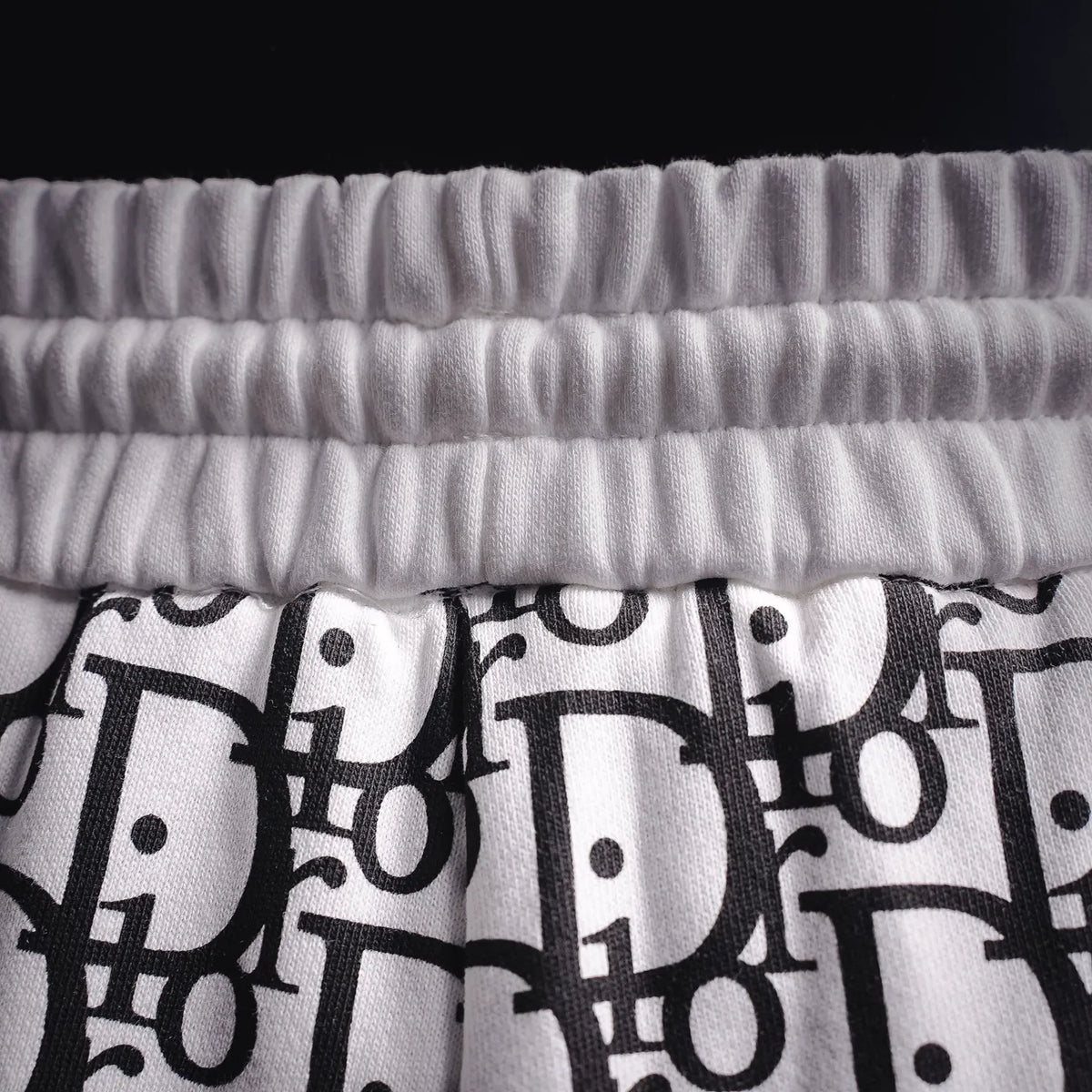 Dior logo-print shorts with gathered elastic waistband detail