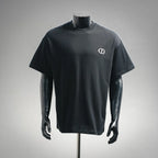 Black Dior short-sleeve T-shirt with CD logo on chest