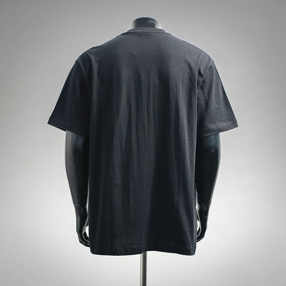 Black Dior crewneck T-shirt, plain back view