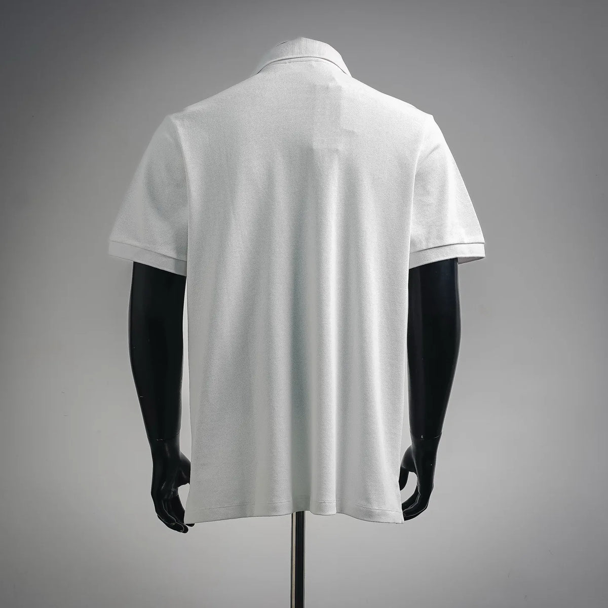 White Dior polo shirt with short sleeves, plain back