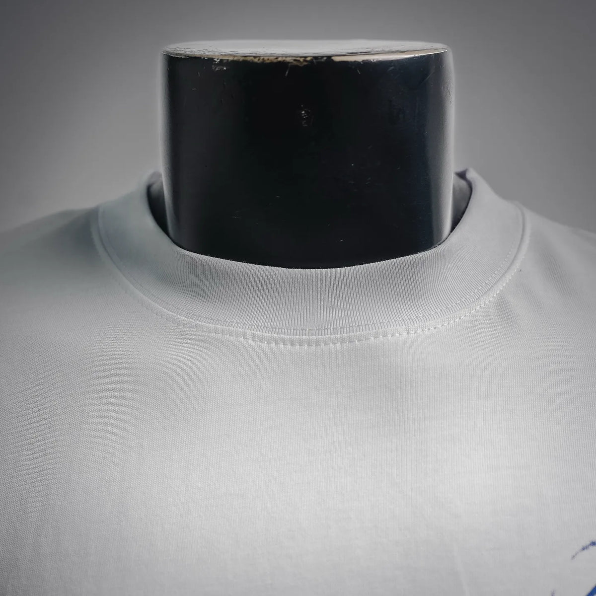 White Dior T-shirt crew neck with ribbed collar