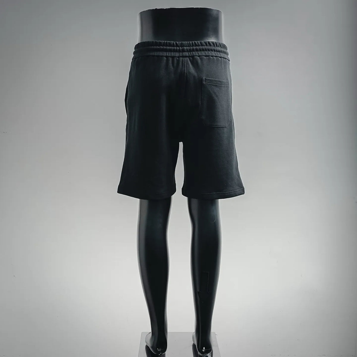 Dior black shorts with elastic waistband and back seam detail
