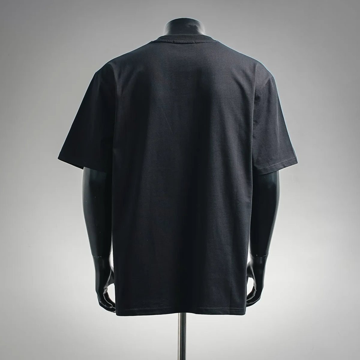 Dior short-sleeve T-shirt, dark back view with crew neckline