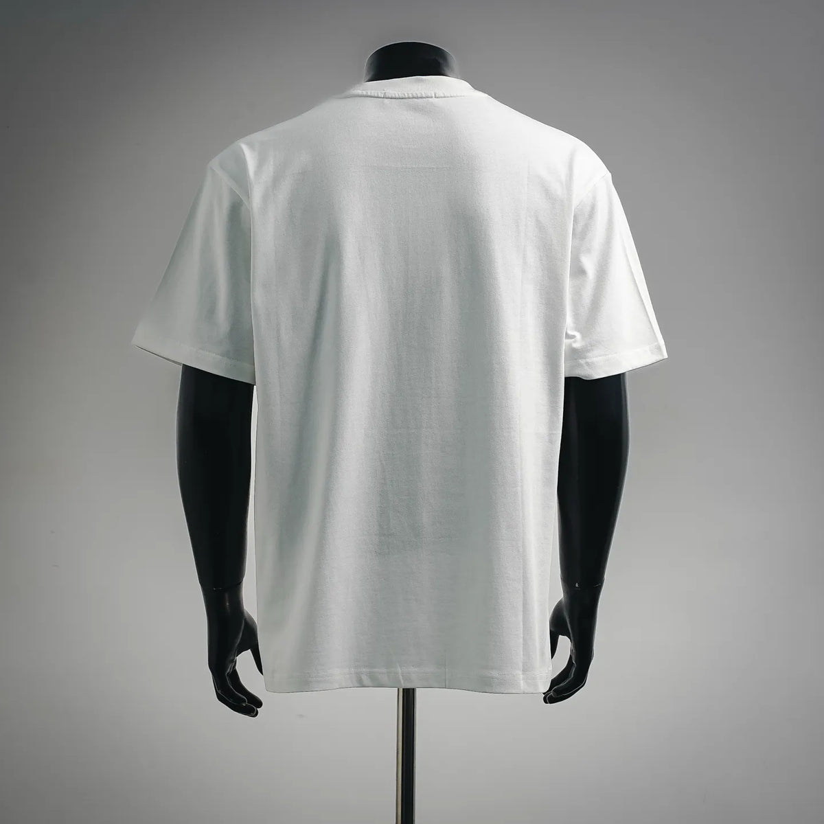 White Dior crewneck T-shirt with plain back and short sleeves
