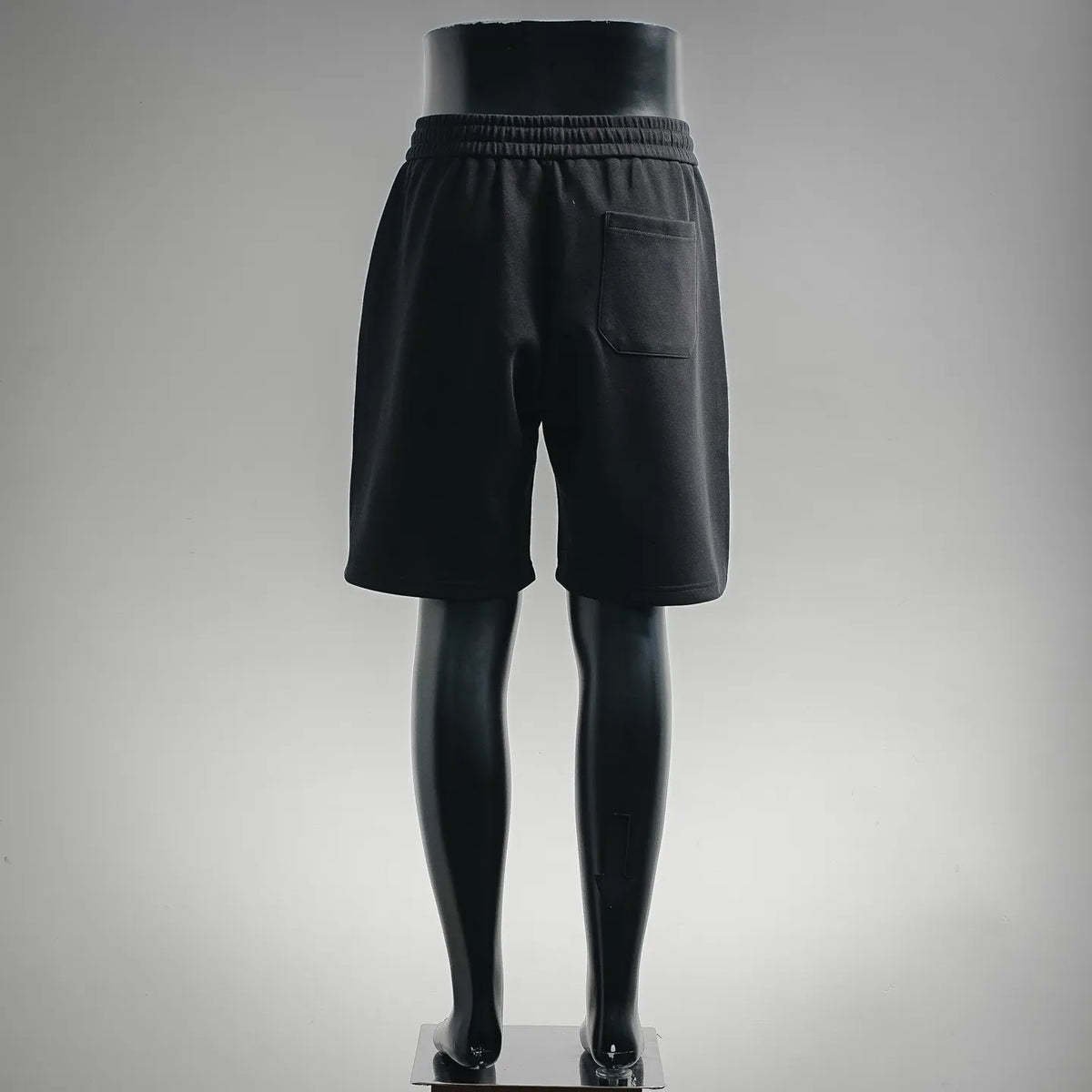 Dior black drawstring shorts with elastic waist and side pocket