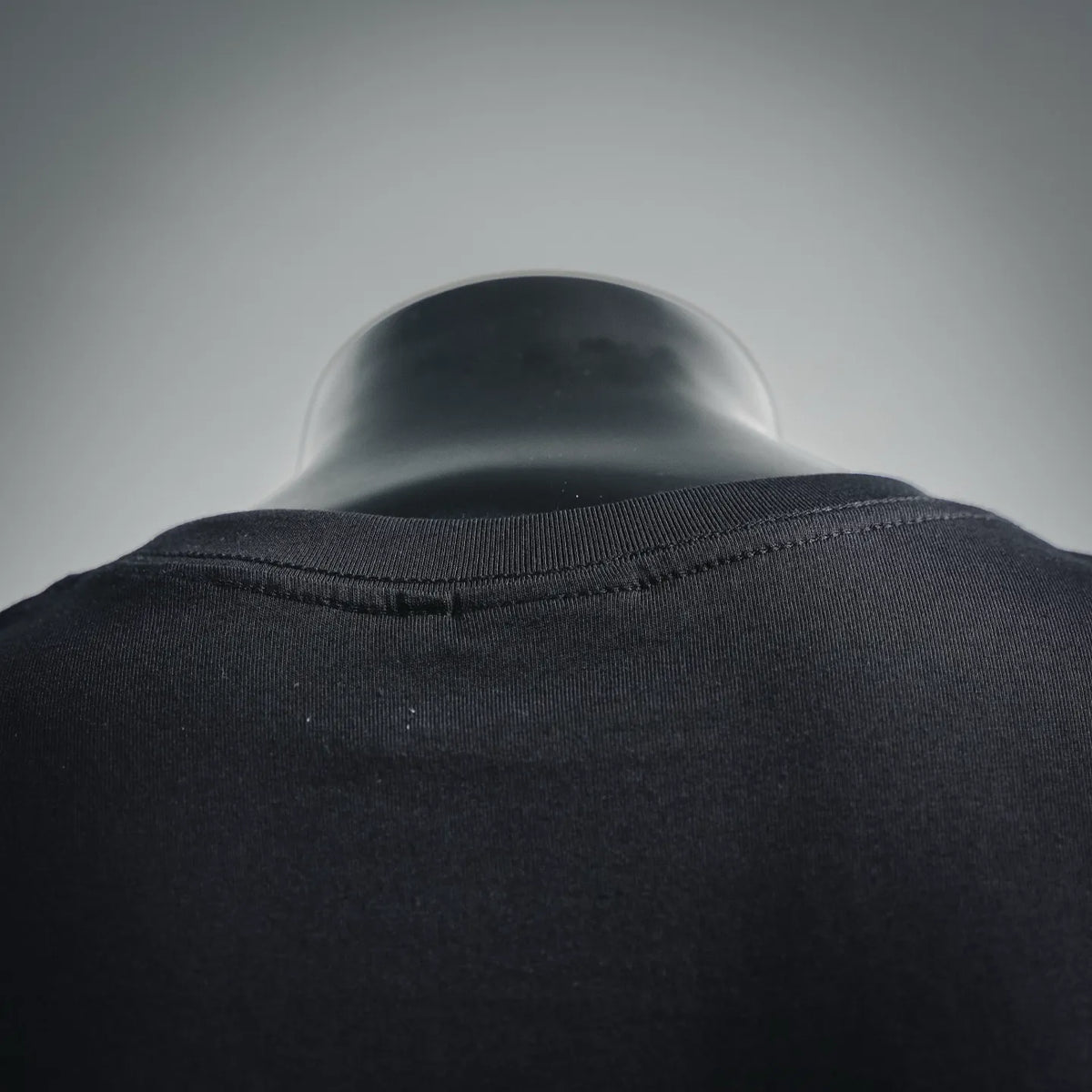 Black Dior T-shirt ribbed crew neckline detail