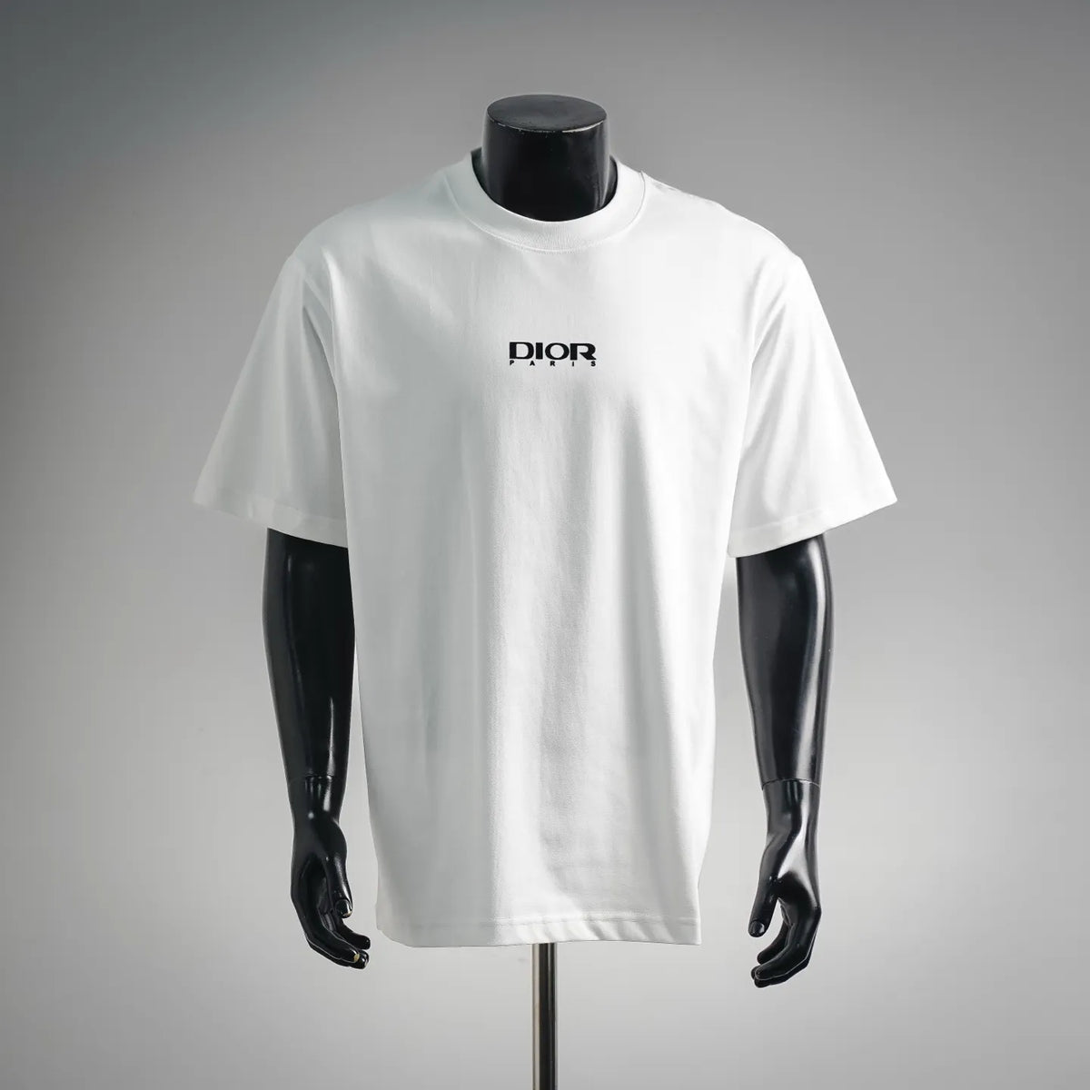 White Dior logo T-shirt, crew neck, short sleeves