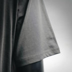 Dior dark gray T-shirt side seam and hem edge
