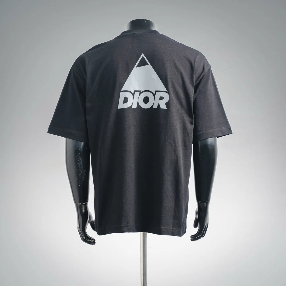Black Dior short-sleeve T-shirt with large back DIOR logo