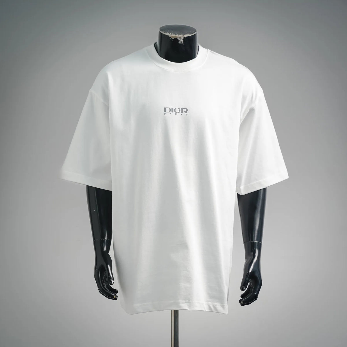 Dior short-sleeve T-shirt, white crewneck with small chest logo
