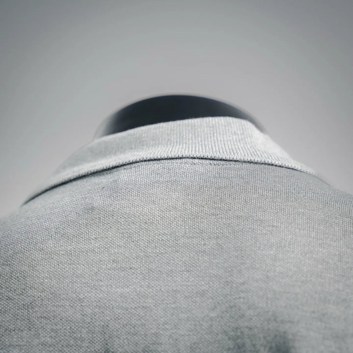Dior gray polo shirt shoulder and collar seam