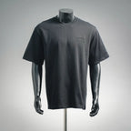 Dior crewneck short-sleeve T-shirt, dark fabric with small chest logo