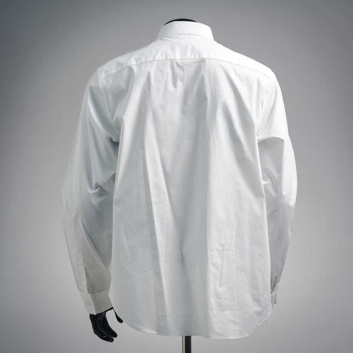 Dior long-sleeve dress shirt, white, back view with full-length sleeves