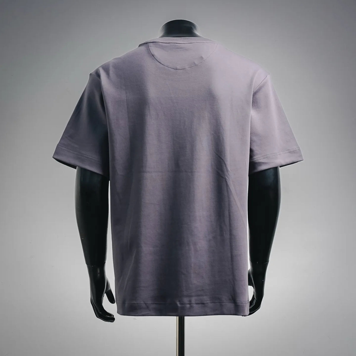 Lavender short-sleeve T-shirt, back view