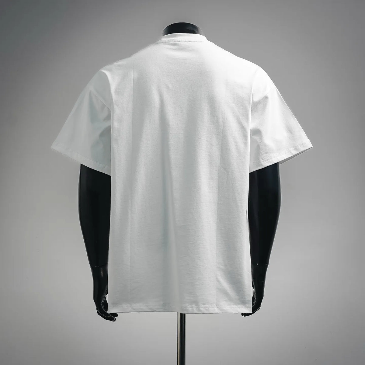 Fendi white crewneck short-sleeve T-shirt, back view