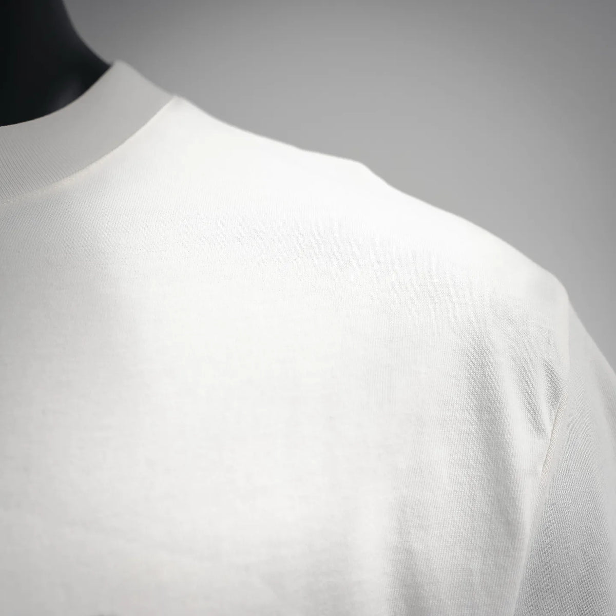 White T-shirt plain fabric close-up, no visible print