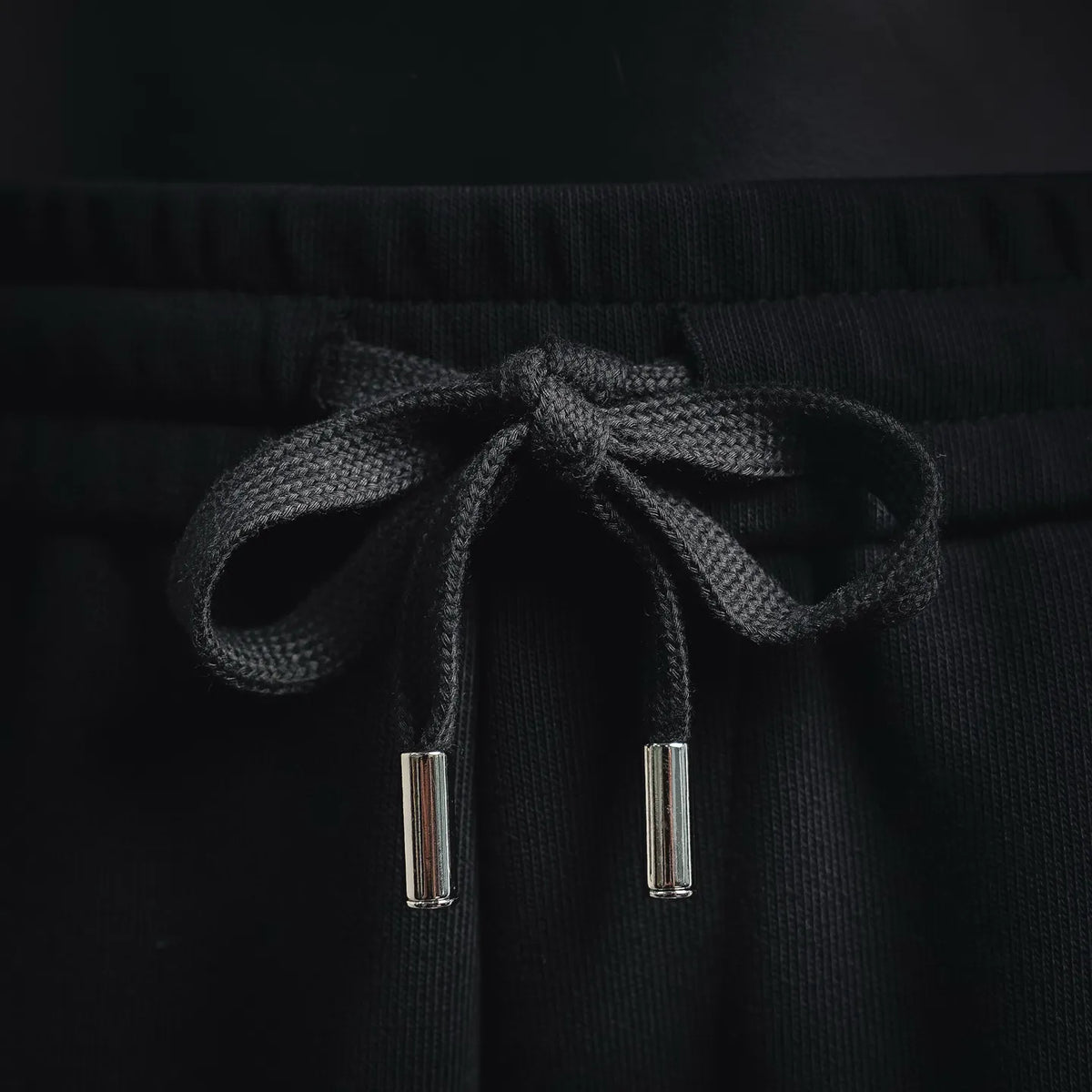 Fendi black shorts drawstring with metal aglets