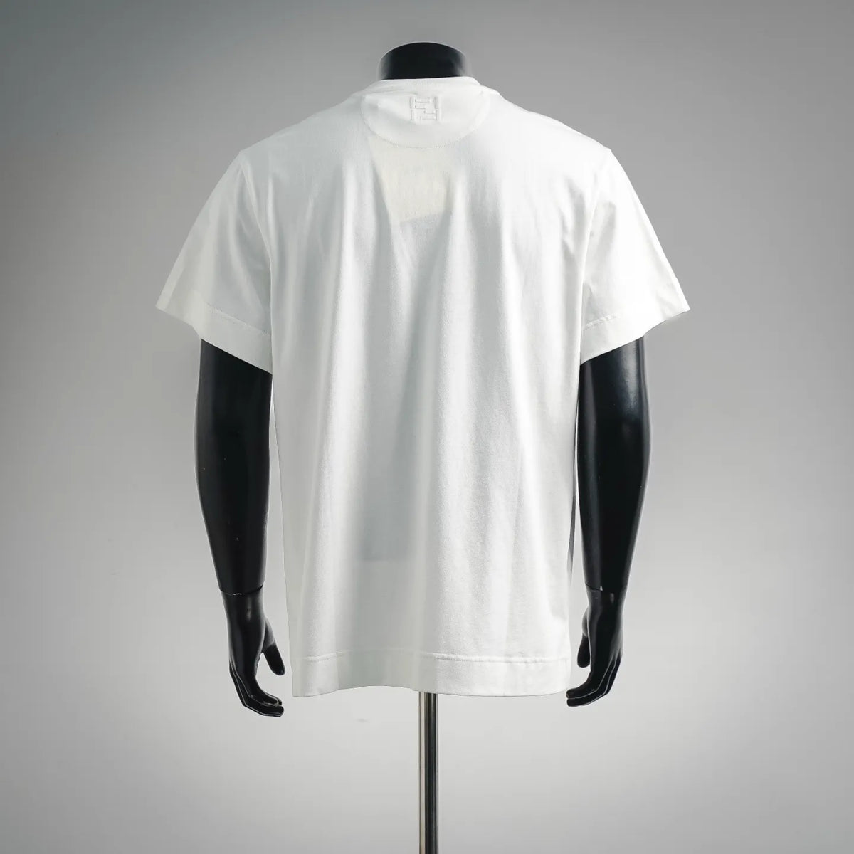 White Fendi T-shirt with back H motif detail
