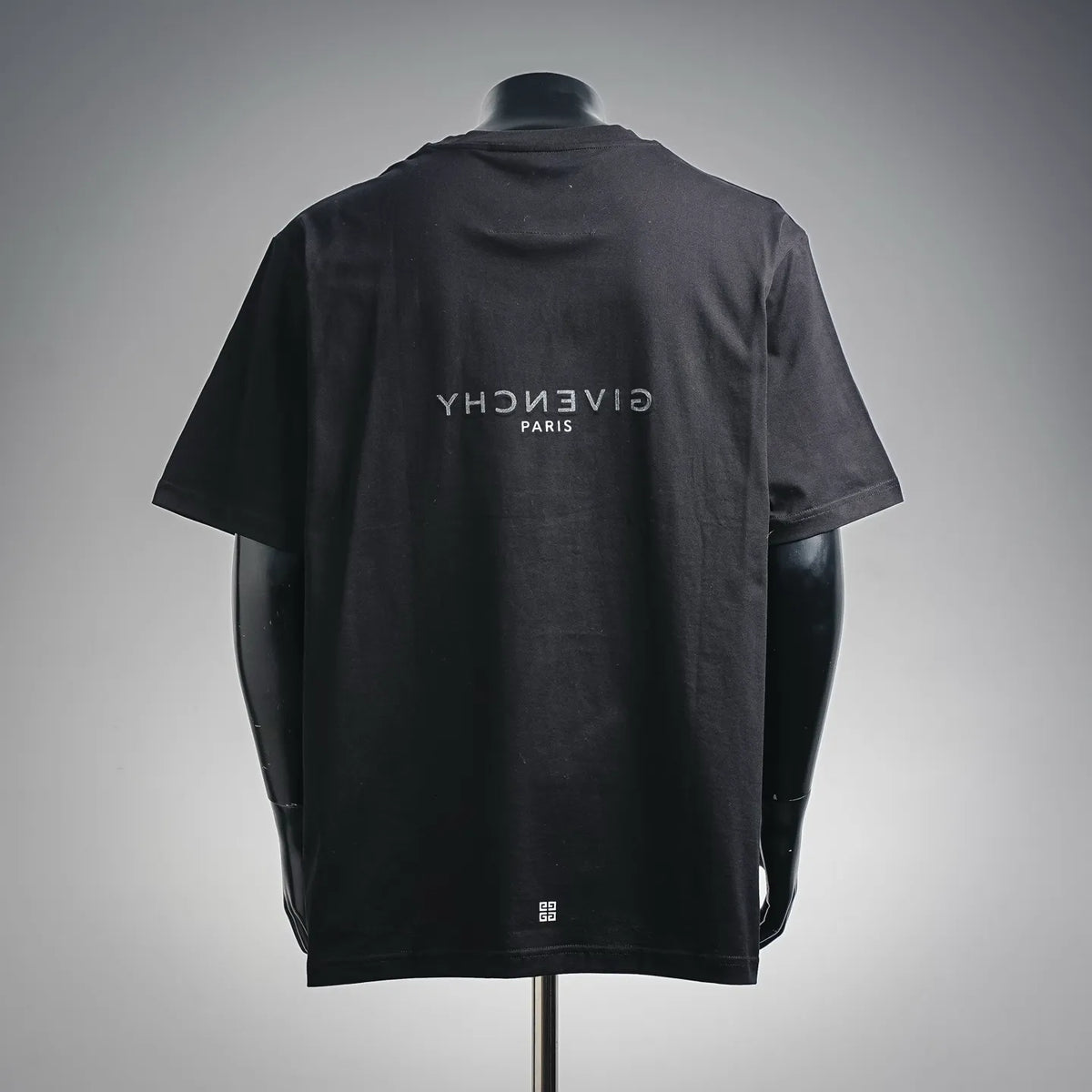 Black Givenchy crewneck T-shirt with logo on back