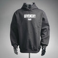 Black Givenchy Paris hooded sweatshirt with front logo print and long sleeves