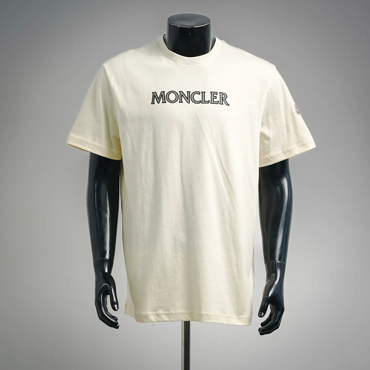 Cream Moncler logo crew-neck T-shirt, short sleeves
