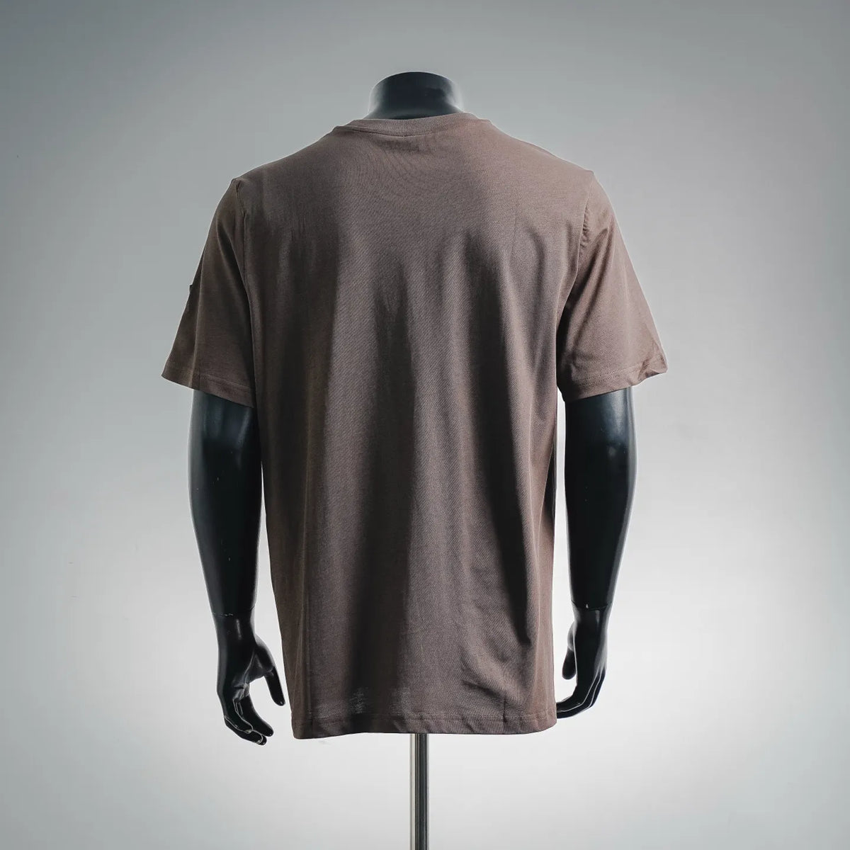 Brown Moncler short-sleeve T-shirt, back view