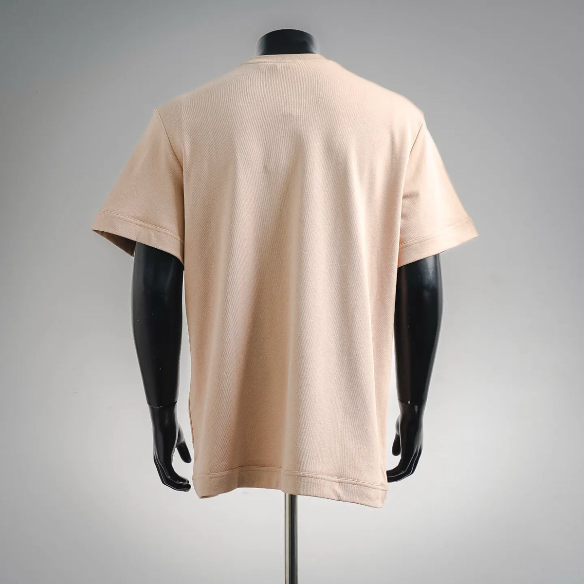 Moncler beige crewneck T-shirt, back view