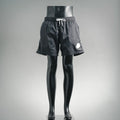 Moncler black swim shorts with elastic waist and drawstring