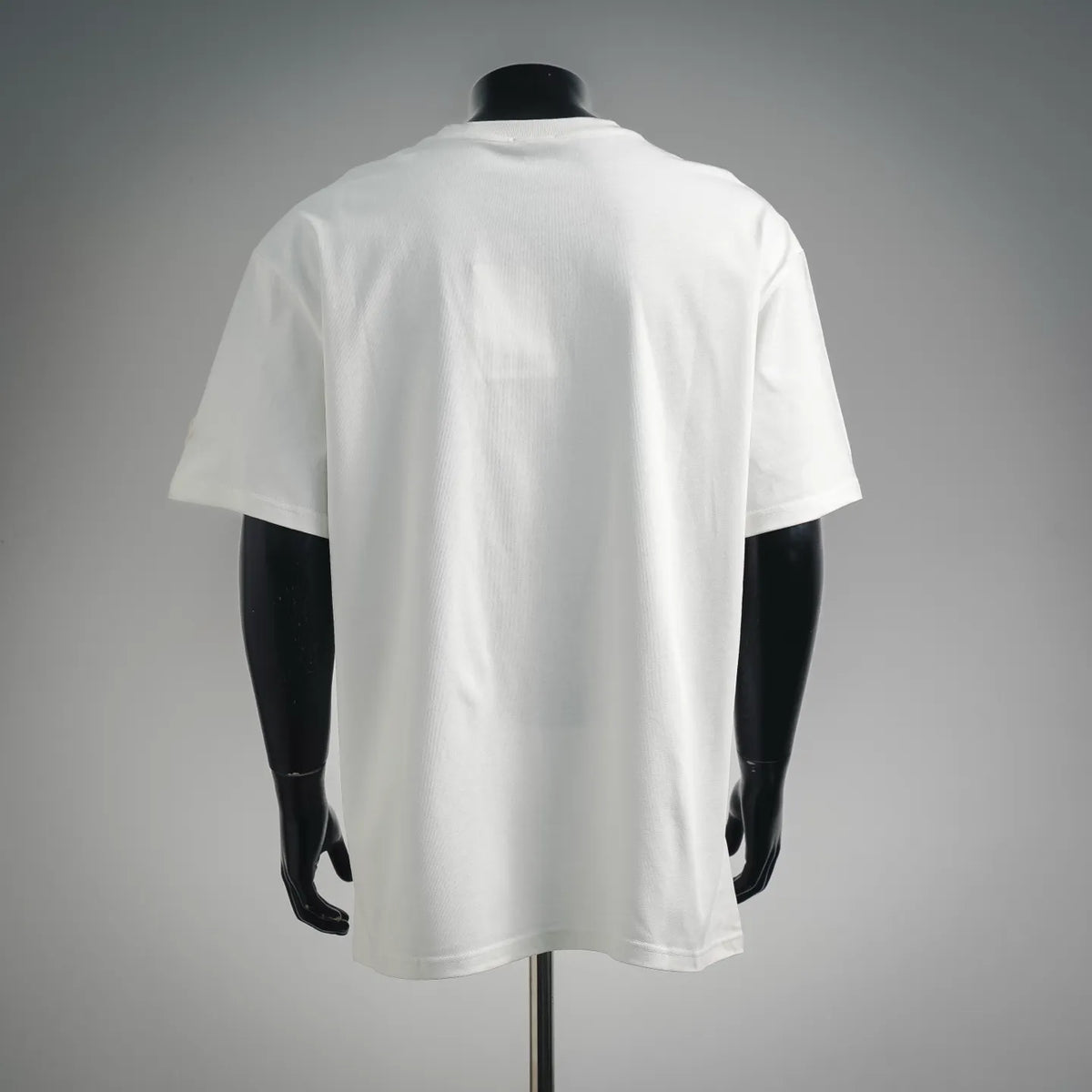 White Moncler crew-neck T-shirt, rear view