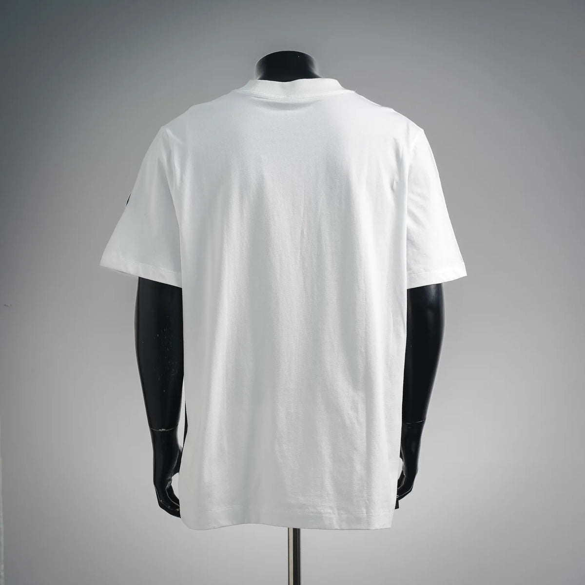 White Moncler short-sleeve T-shirt, back view