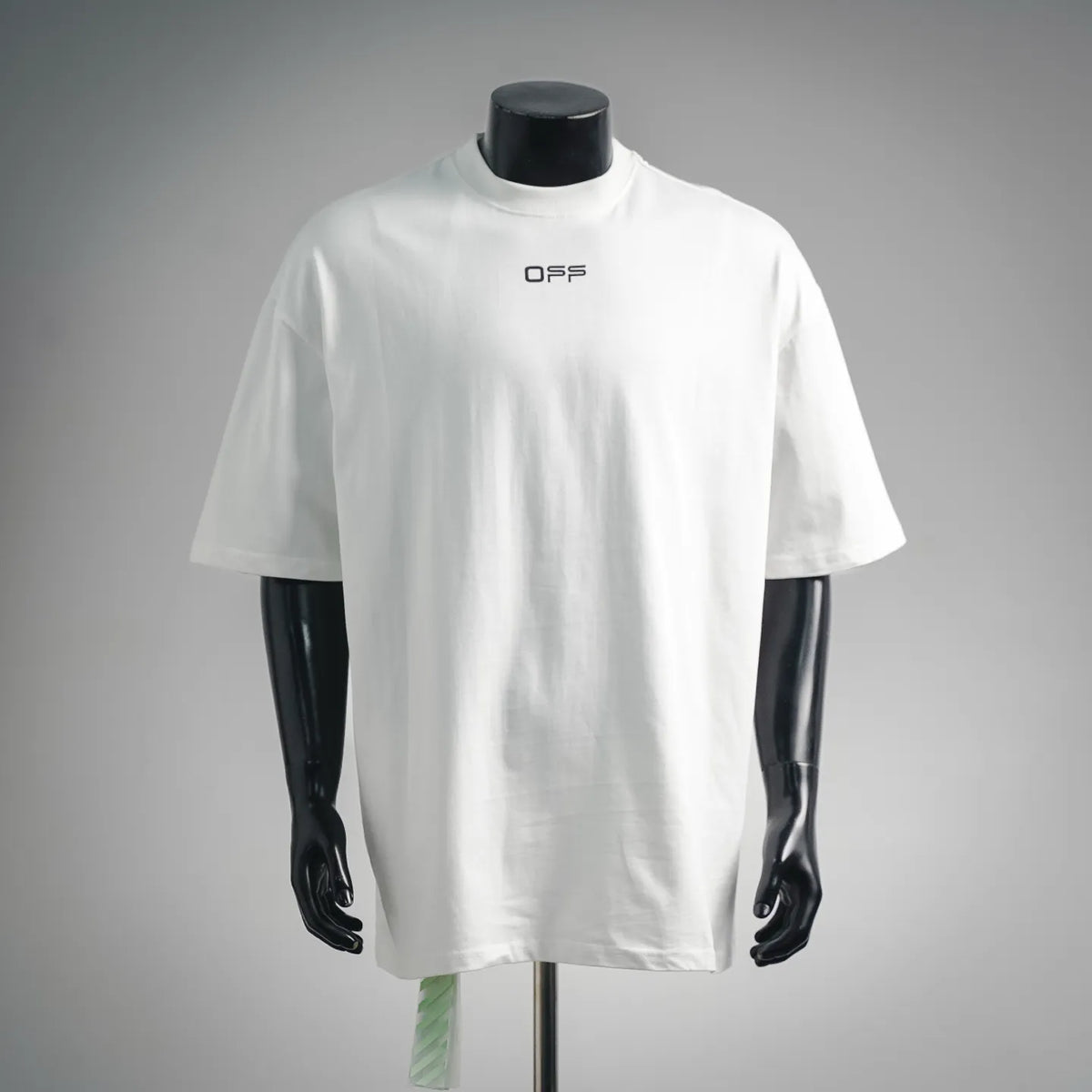 Off-White off-white short-sleeve T-shirt with small OFF logo on chest