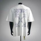Off-White off-white short-sleeve T-shirt with CABIN BAGGAGE back graphic