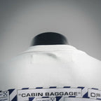 Off-White off-white T-shirt back collar with blue graphic text