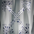 Off-White off-white T-shirt back cross graphic with CABIN BAGGAGE text