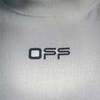 Off-White off-white T-shirt with OFF logo chest print close-up