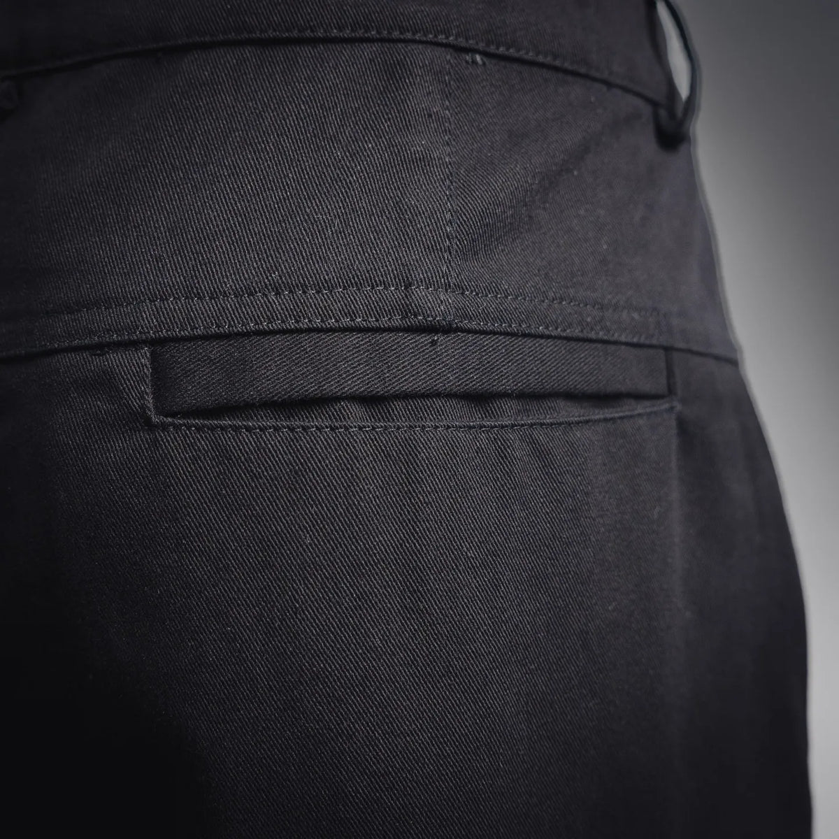 Stone Island black shorts with back welt pocket detail