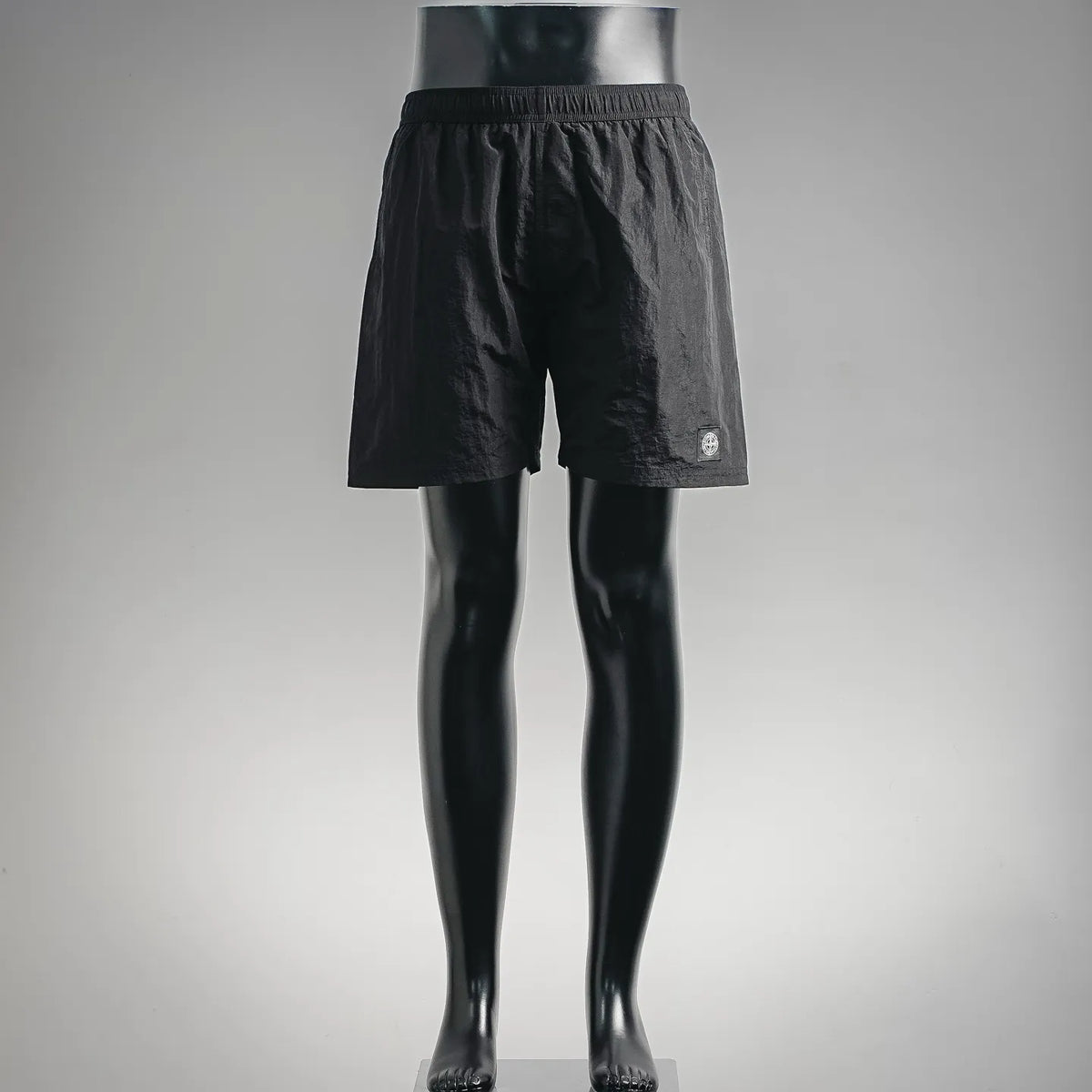 Stone Island black drawstring waist pants with side pockets