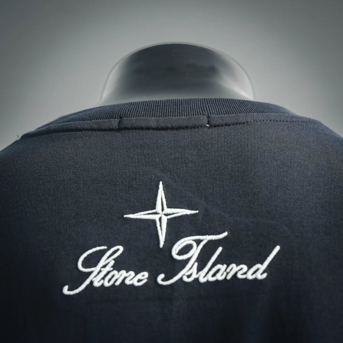 Stone Island short-sleeve T-shirt back logo, white star and Stone Island script