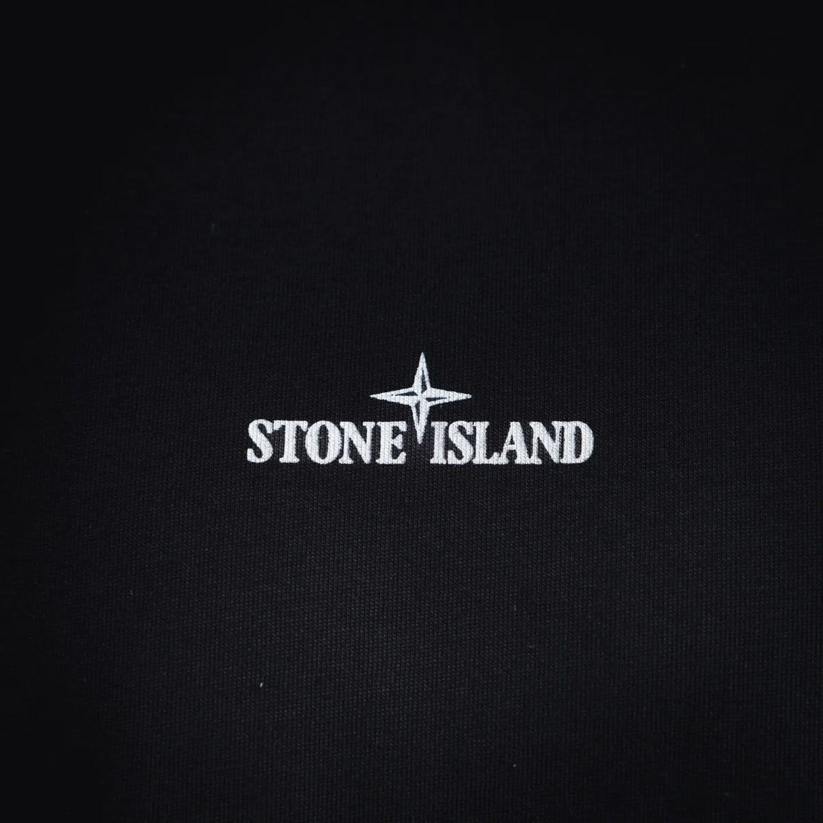 Stone Island black T-shirt small centered chest STAR logo