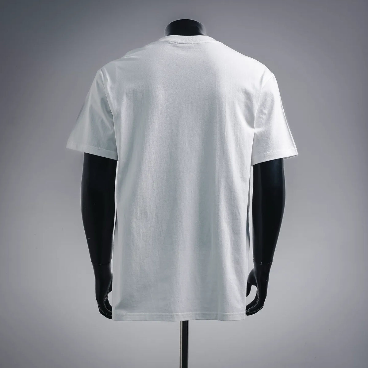 Stussy white short-sleeve T-shirt, plain back