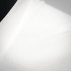 White LOEWE T-shirt knit fabric texture close-up.