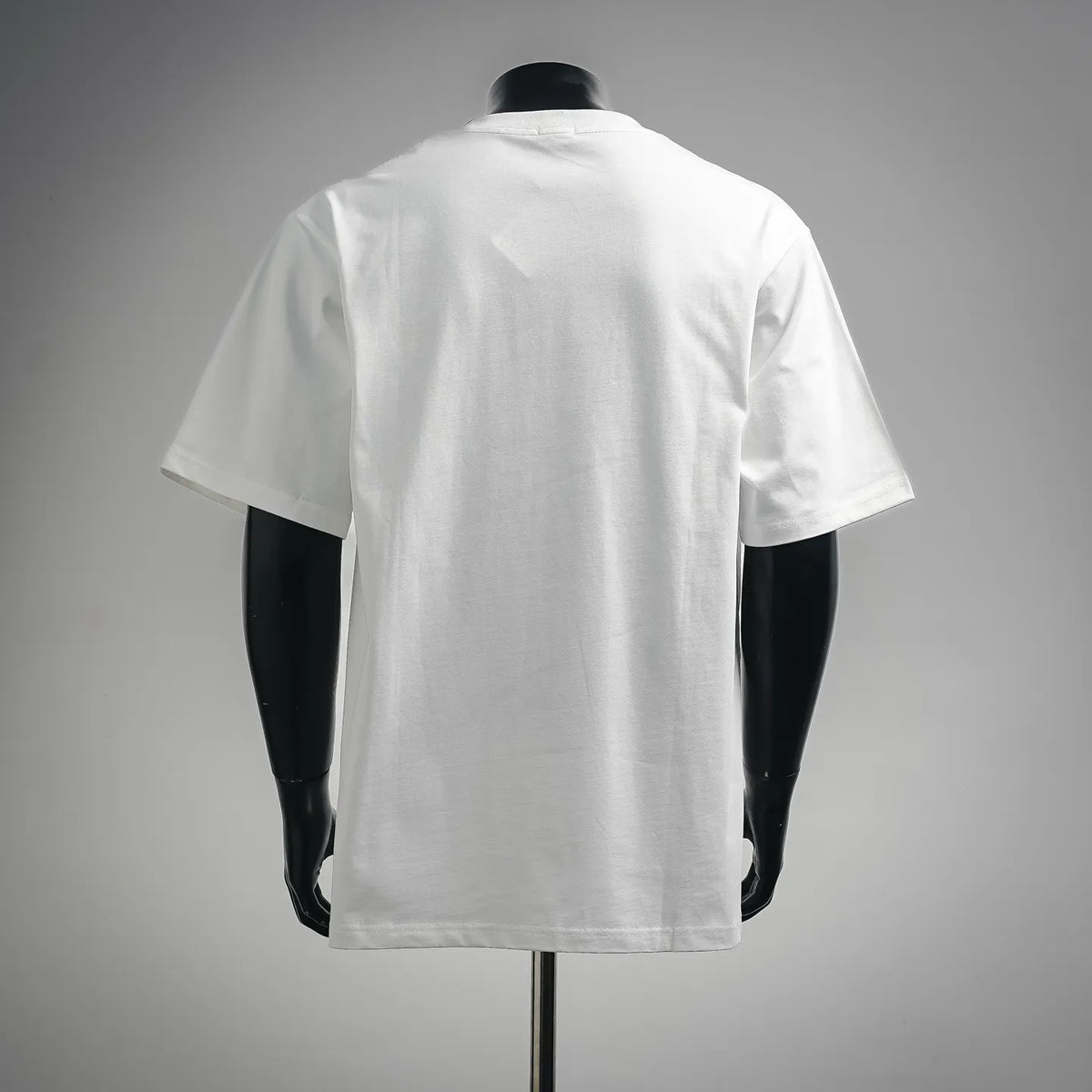White LOEWE short-sleeve T-shirt, crew neck, back view