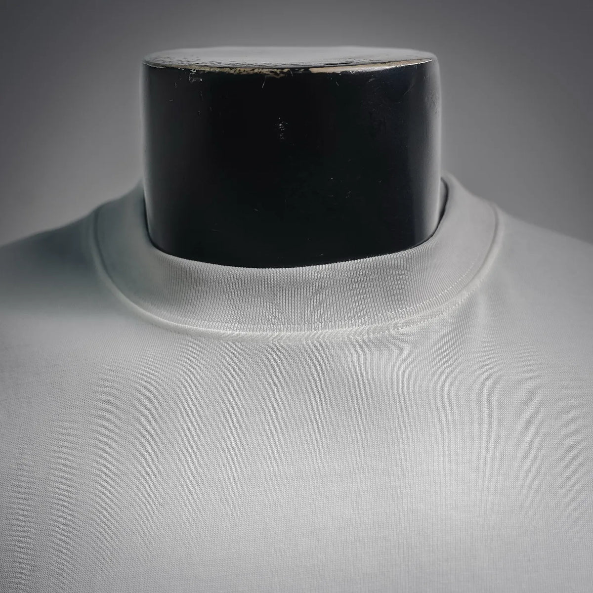 White LOEWE T-shirt ribbed crew neckline