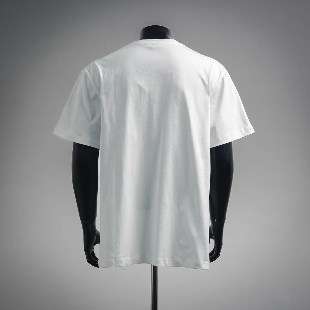Back view of white LOEWE short-sleeve T-shirt