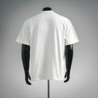 White short-sleeve T-shirt, plain back view