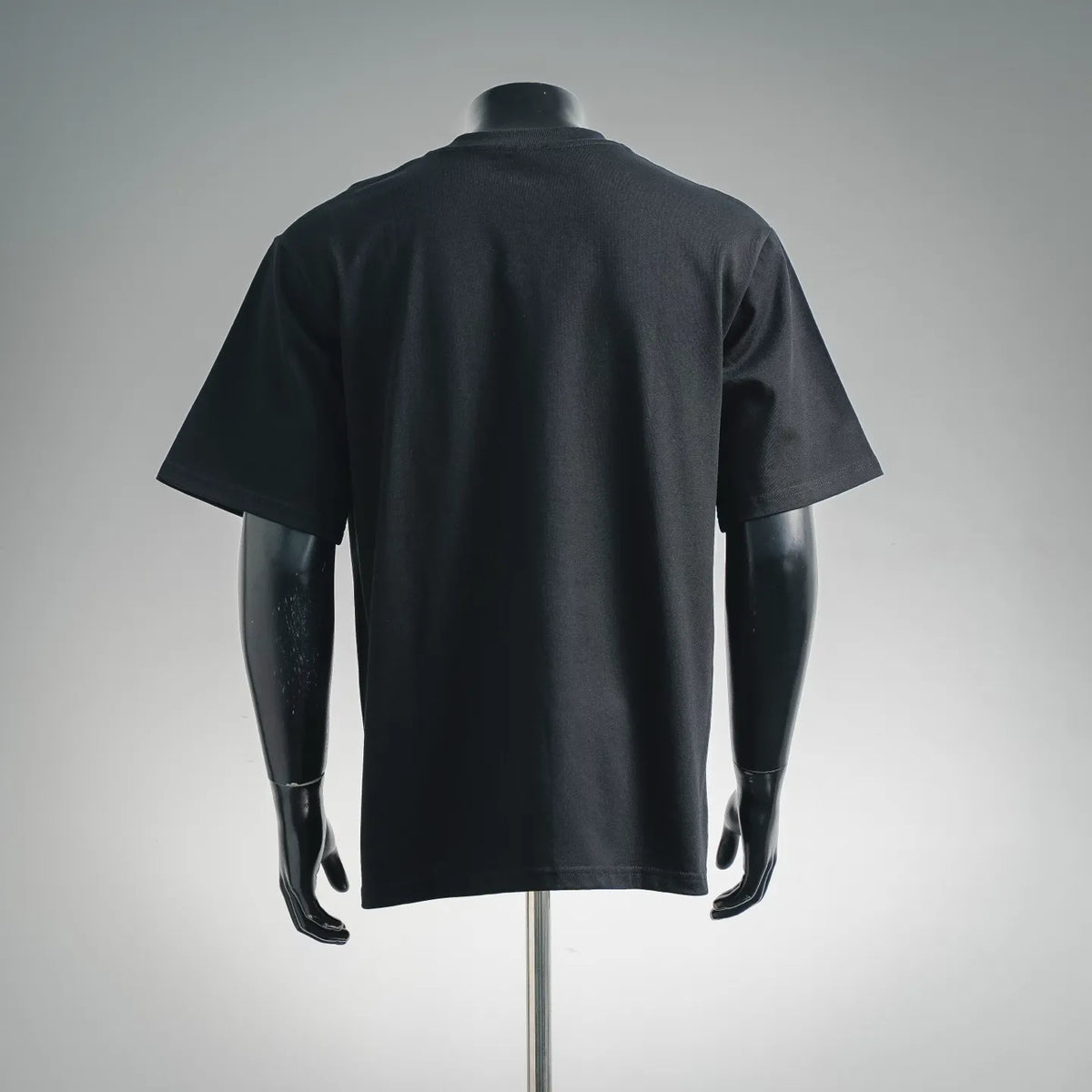 LOEWE short-sleeve T-shirt, black crewneck with plain back design.